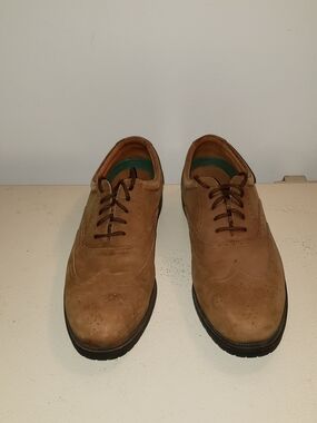 Nunn Bush Tan Suede Wingtip Oxfords